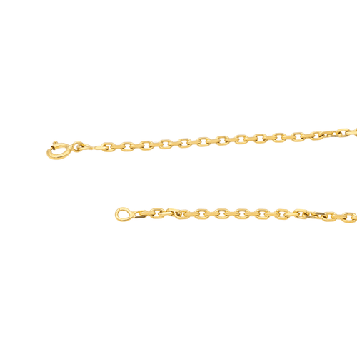 Collier Collier maille forçat en or jaune 18 carats 58 Facettes 3136359CN