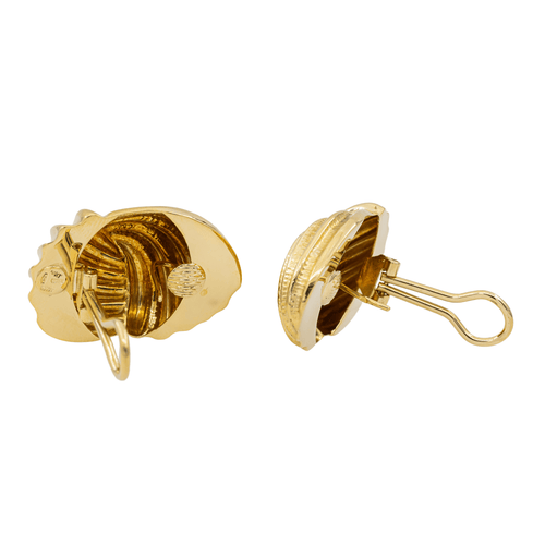 Boucles d'oreilles Boucles d’oreilles motif turban en or jaune 18 carats 58 Facettes 3141364RV