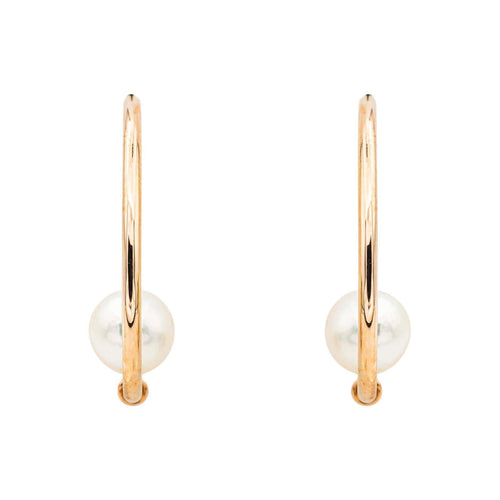 Boucles d'oreilles Boucles d’oreilles en or rose 18 carats avec perles de culture 58 Facettes 3144780CN