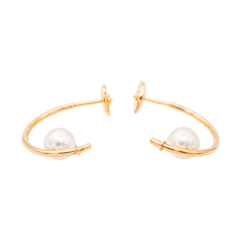 Boucles d'oreilles Boucles d'oreilles Or rose Perle 58 Facettes 3144780CN