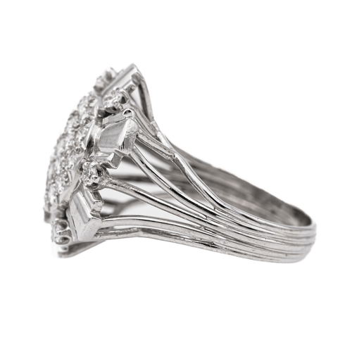 Bague 58 Bague Cocktail Or blanc Diamant 58 Facettes 3148551CN