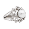 Bague 55 Bague Cocktail Or blanc Perle, Diamant 58 Facettes 3148552CN