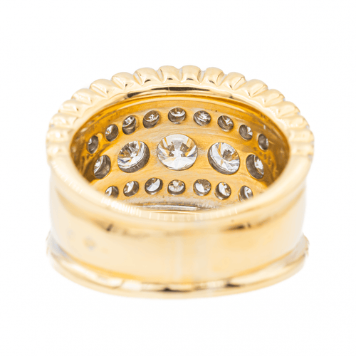 Bague 57 Bague Or jaune, Or blanc Diamant 58 Facettes 3148554CN