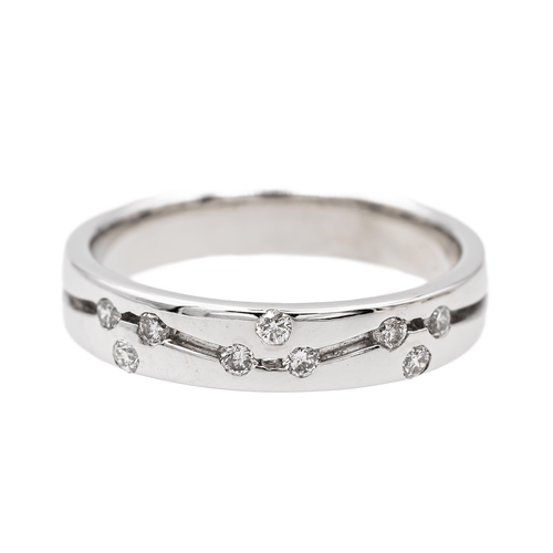 Bague 50.5 Bague Alliance Or blanc Diamant 58 Facettes 3157393CN