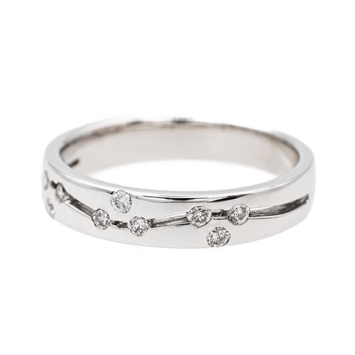 Bague 50.5 Bague Alliance Or blanc Diamant 58 Facettes 3157393CN