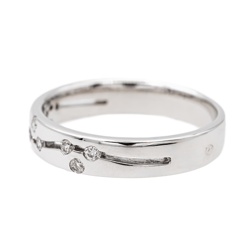 Bague 50.5 Bague Alliance Or blanc Diamant 58 Facettes 3157393CN