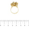 Bague 54 Bague fleur en or jaune 18 ct et diamants 58 Facettes 31805