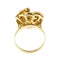 Bague 54 Bague fleur en or jaune 18 ct et diamants 58 Facettes 31805