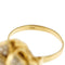 Bague 54 Bague fleur en or jaune 18 ct et diamants 58 Facettes 31805