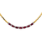 Collier Collier Or jaune, Or blanc Rubis, Diamant 58 Facettes 3182204CN