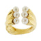 Bague Bague à perles en or jaune 18 ct 58 Facettes 31844