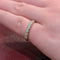 Bague 53 Demi-alliance en or jaune 18 carats et diamants 58 Facettes 31881