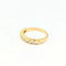 Bague 53 Demi-alliance en or jaune 18 carats et diamants 58 Facettes 31881