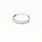 Bague 53 Demi-alliance - Bague en or blanc 18 carats et diamants 58 Facettes 31889