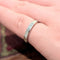 Bague 53 Demi-alliance - Bague en or blanc 18 carats et diamants 58 Facettes 31889
