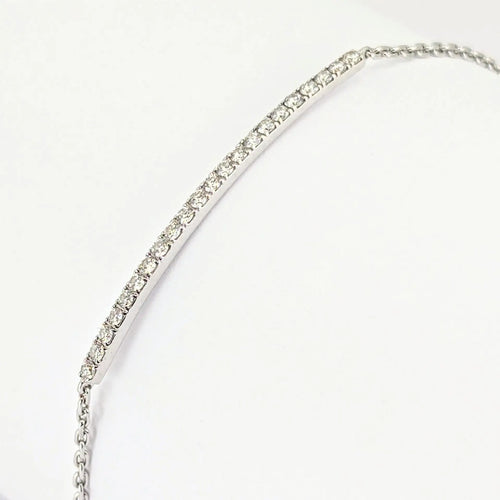 Bracelet Bracelet en or blanc 18 carats et diamants 58 Facettes 31896