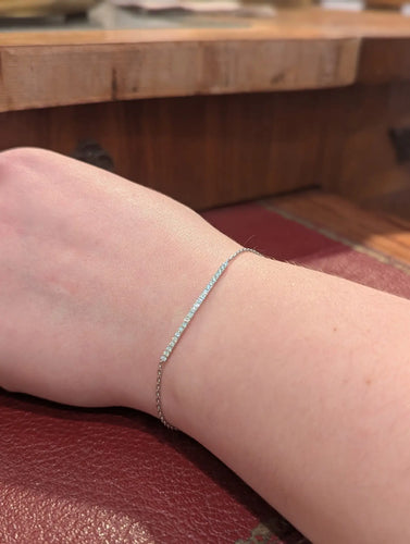 Bracelet Bracelet en or blanc 18 carats et diamants 58 Facettes 31896