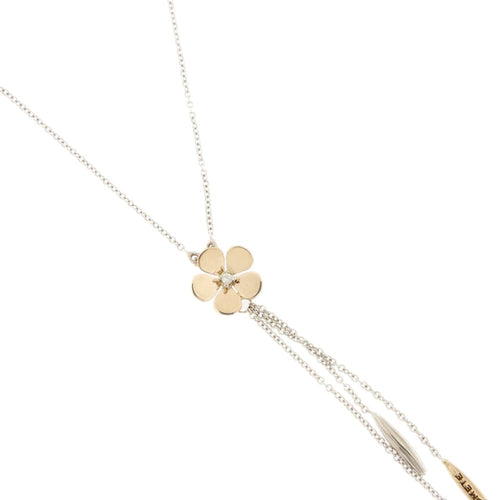 Collier Comete - Collier avec fleur en or rose et blanc 18 kt et diamant 58 Facettes 31903