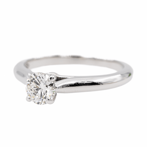 Bague 49 Cartier 1895 - Bague solitaire en platine et diamant 58 Facettes 3202700RV