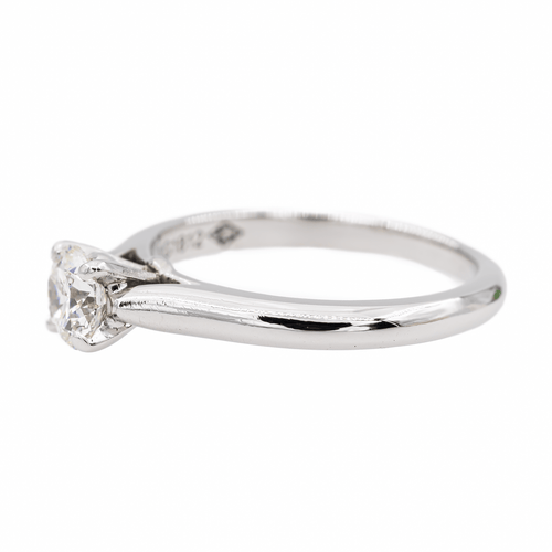 Bague 49 Cartier Bague Solitaire 1895 Platine Diamant 58 Facettes 3202700RV