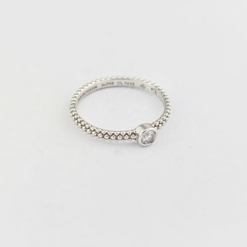 Bague 51 Mauboussin - Bague solitaire Goutte de jour en or blanc et diamant 58 Facettes 32038