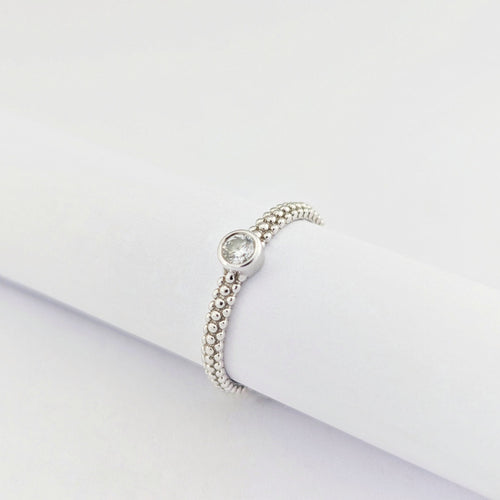 Bague 51 Mauboussin - Bague solitaire Goutte de jour en or blanc et diamant 58 Facettes 32038