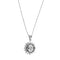 Collier Unoaerre - Collier de perles avec pendentif soleil et lune en or blanc 18 carats 58 Facettes 32074