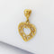 Pendentif Pendentif cœur en filigrane en or jaune 18 carats 58 Facettes 32176