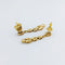 Boucles d'oreilles Boucles d'oreilles maillon en or jaune 18 carats et diamants 58 Facettes 32180