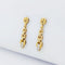 Boucles d'oreilles Boucles d'oreilles maillon en or jaune 18 carats et diamants 58 Facettes 32180