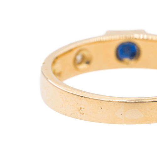 Bague 51 Bague en or rose 18 carats avec saphir et diamants 58 Facettes 3218748CN