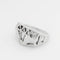 Bague 63.5 Flavparis x Le Diamantaire Chic and Bling - Bague chevalière en or blanc 18 carats 58 Facettes 32227