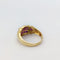 Bague 52 Bague en or jaune 18 carats avec rubis synthétiques et diamants 58 Facettes 32229