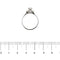 Bague 61 Bague fleur en or blanc 18 carats et diamants 0,95 ct 58 Facettes 32265