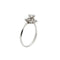Bague 61 Bague fleur en or blanc 18 carats et diamants 0,95 ct 58 Facettes 32265