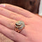 Bague 54 Tourbillon - Bague en or jaune et or blanc 18 carats et diamants 58 Facettes 32272