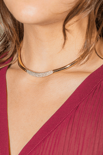 Collier Collier Or jaune, Or blanc Diamant 58 Facettes 3230358CN