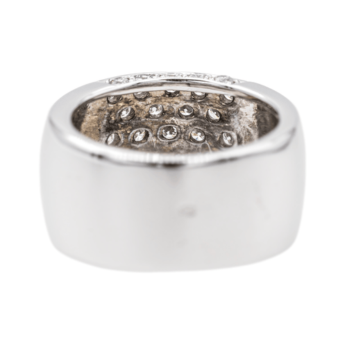 Bague 51 Bague pavée de diamants en or blanc 18 carats 58 Facettes 3230359CN