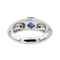 Bague 51 Piaget - Bague en or blanc avec saphir ovale et diamant 58 Facettes 3230367CN