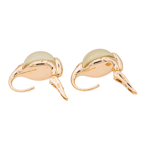 Boucles d'oreilles Pomellato Boucles d'oreilles Luna Or rose Pierre de lune, Diamant 58 Facettes 3230373CN