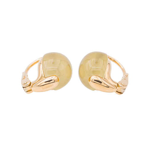 Boucles d'oreilles Pomellato Boucles d'oreilles Luna Or rose Pierre de lune, Diamant 58 Facettes 3230373CN