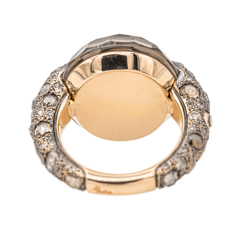 Bague 51 Pomellato Bague Cocktail Tango Or rose Quartz, Diamant 58 Facettes 3230375CN