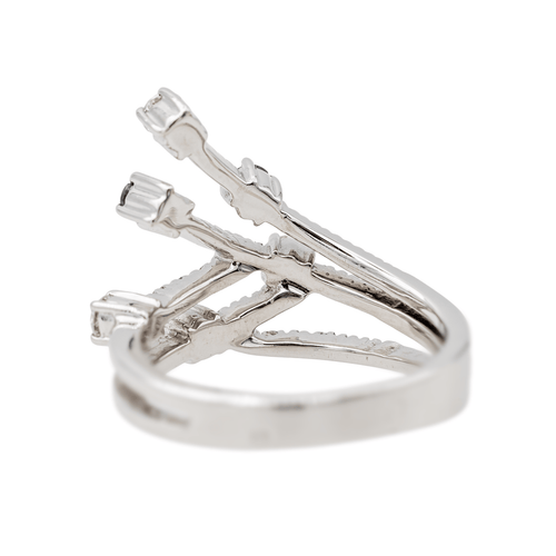 Bague 55 Bague Or blanc Diamant, Saphir 58 Facettes 3230381CN