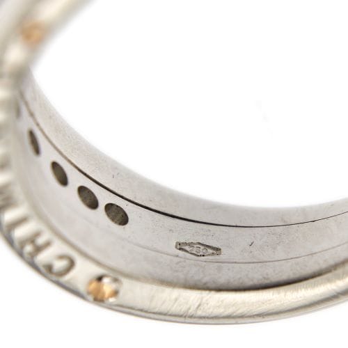 Bague 54 Chimento Aeternitas - Bague alliance en or blanc 18 kt et diamants 58 Facettes 32439