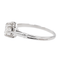 Bague 61 Bague solitaire en or blanc 18 carats avec diamant taille ancienne 58 Facettes 3241059CN