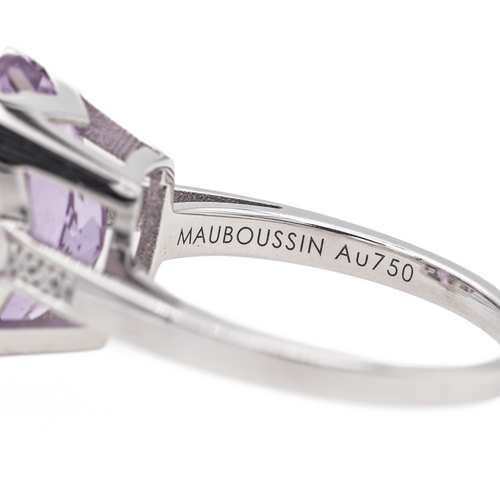 Bague 54 Mauboussin Bague Mon bébé d'amour Or blanc Améthyste, Diamant 58 Facettes 3241065CN