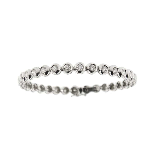 Bracelet Bracelet tennis - Bracelet en or blanc 18 ct et diamants 58 Facettes 32422