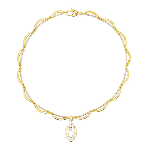 Collier Collier Solitaire Or jaune, Or blanc Diamant 58 Facettes 3243858CN
