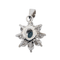 Pendentif Pendentif Pompadour Or blanc Saphir, Diamant 58 Facettes 3244481CN
