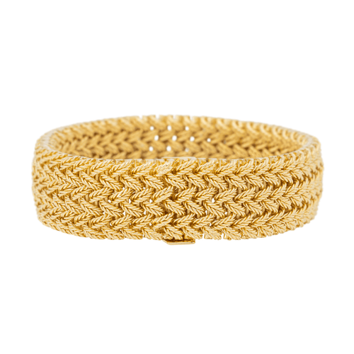 Bracelet Van Cleef & Arpels - Bracelet manchette en or jaune 18 carats 58 Facettes 3244793CN